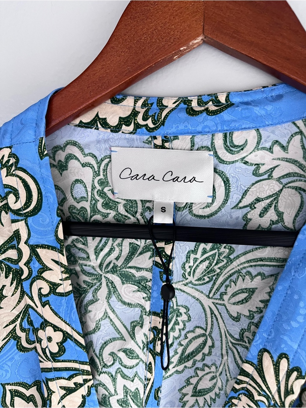Cara Cara Blue Floral Wrap Midi Dress - Picture 3 of 8